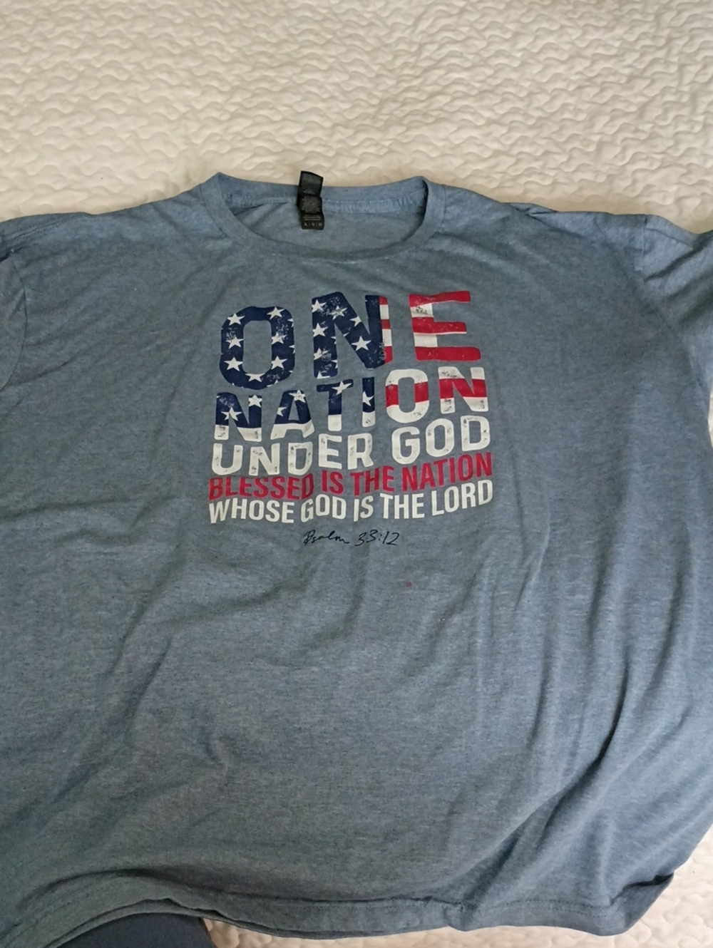 TODAY ONLY T'S 3 FOR $15!! Women's Patriotic Graphic Tee - One Nation Under God